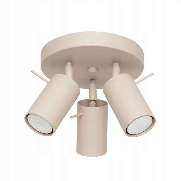 Sollux Lighting stropní svítidlo taupe kulatá 3xGU10 Ring