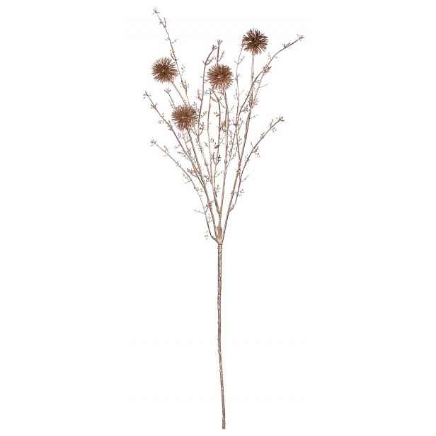 Umělá květina Bodlák 60 cm, měděná