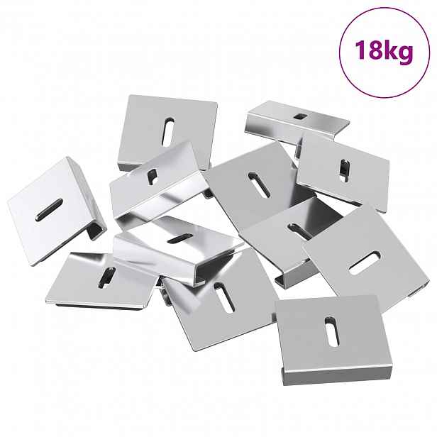 vidaXL Držák na zrcadlo 340 Niklová 35 x 30 x 8,3 mm Ocel
