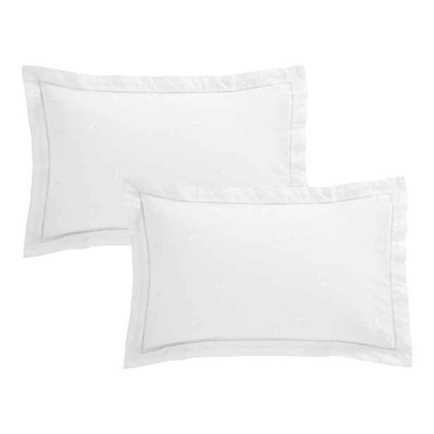 Bavlněný povlak na polštář 50x75 cm Lottie Floral Embroidery – Bianca