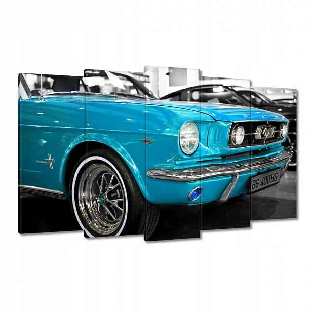 Obrazy 100x60 Tyrkysový Ford Mustang