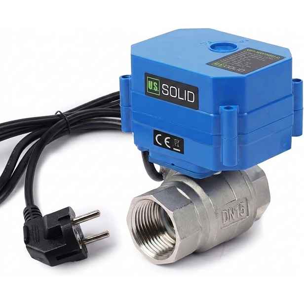 U.s. Solid 1/2'' motorizovaný kulový kohout 220 V