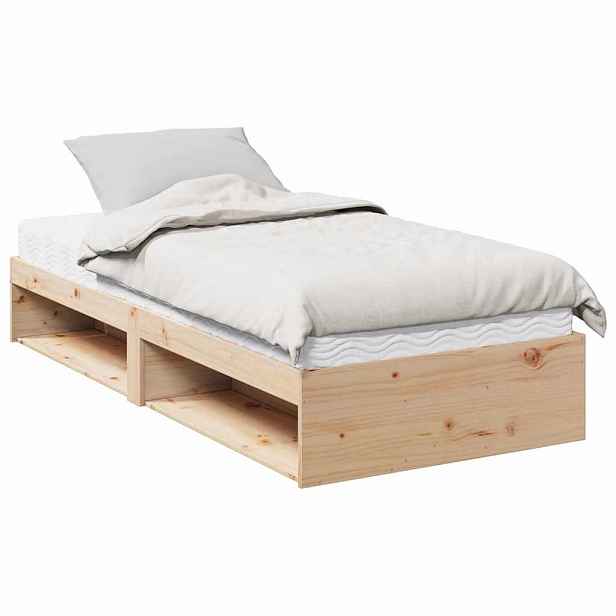 vidaXL Válenda s matrací 90 x 190 cm masivní borovice