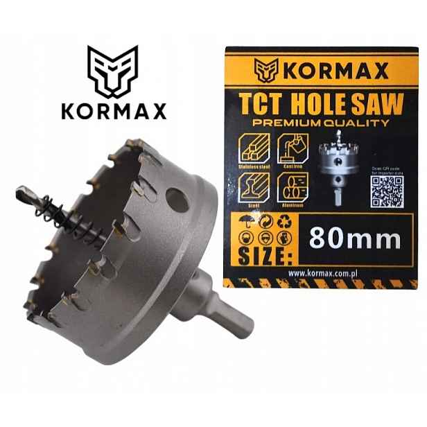 Korunkový Vrták vrták 80 mm jádrový vrták Tct karbid 80x25 Tct Korunkový Vrták Pila