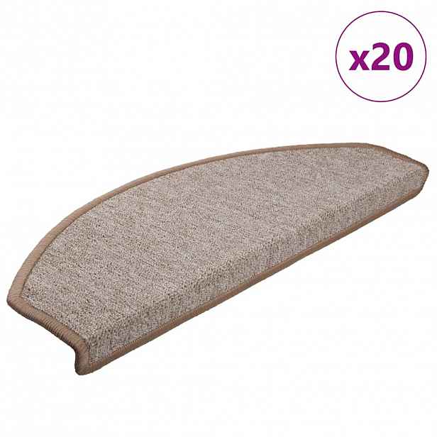 vidaXL Samolepicí schodové rohože 20 ks 65 x 24 x 4 cm Non-Slip
