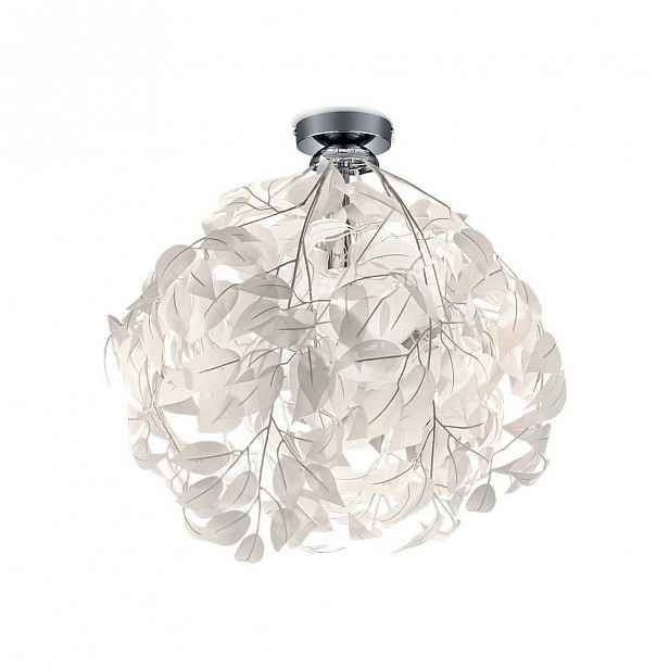 Bílé stropní svítidlo Trio Leavy, výška 58 cm
