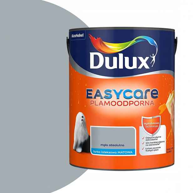 Dulux Easycare Barva odolná vůči skvrnám 5L Absolutní mlha