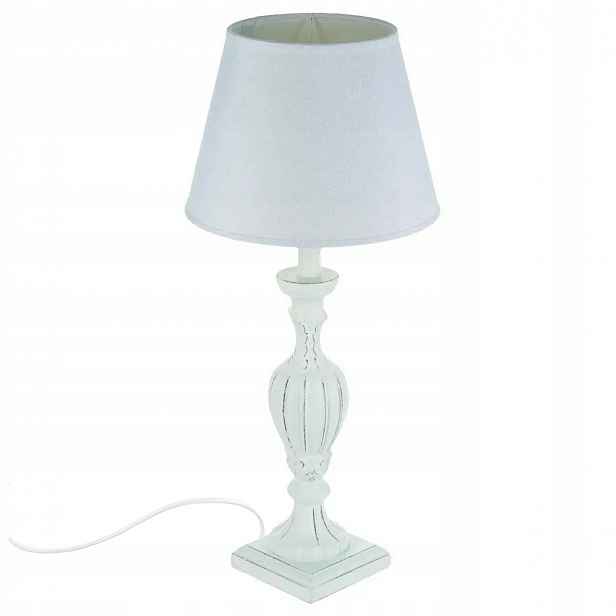 Stolní lampa Renzo Bílá Vintage Retro do obývacího pokoje Ložnice Klasické dřevo