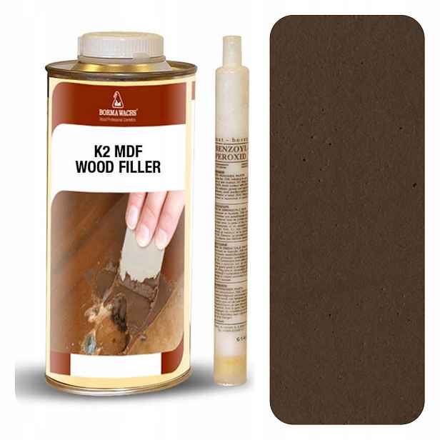 Tmel na dřevo Holzmasse K2 Mdf Tmavý Dub 820 ML Borma