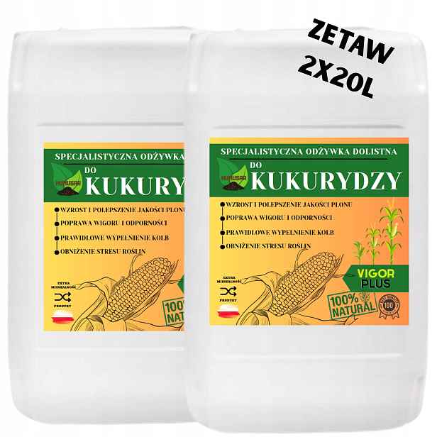 Vícesložkové Listové Hnojivo Vigor Plus Kukuřičný Kondicionér Postřik 2 X 20 L