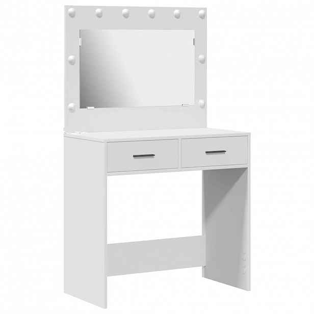 vidaXL Kosmetický stůl Bílá 78,5 x 41 x 135 cm Kompozitní dřevo