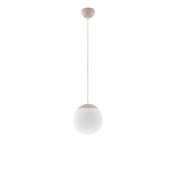 Závěsná lampa Ugo taupe Stropní koule s kašmírovou vložkou Sollux
