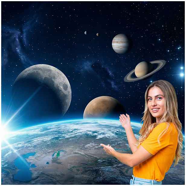Fototapeta 3D Pro Mládež Vesmír Planety 196x260 DMKP02W
