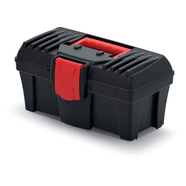 Prosperplast Plastový kufr na nářadí CALIDER 30 cm černo-červený