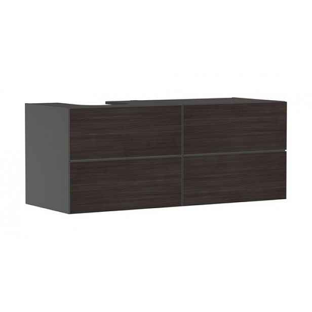 Skříňka pod umyvadlo pod desku Hansgrohe Xevolos E 137x55,5x55 cm břidlicová matná šedá mat 54238730