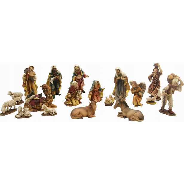Úžasné figurky do vánočního betlému – 18 dílů – max. 11 cm vysoké