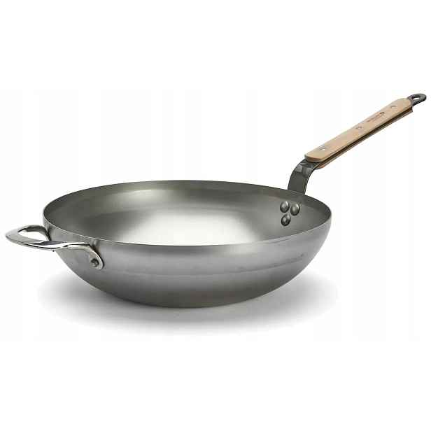 Wok Mineral B Bois 32 cm De Buyer