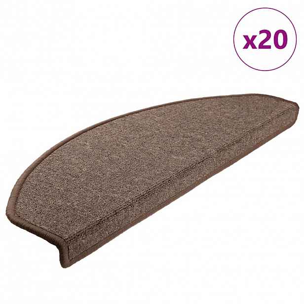 vidaXL Samolepicí schodové rohože 20 ks 65 x 24 x 4 cm Non-Slip