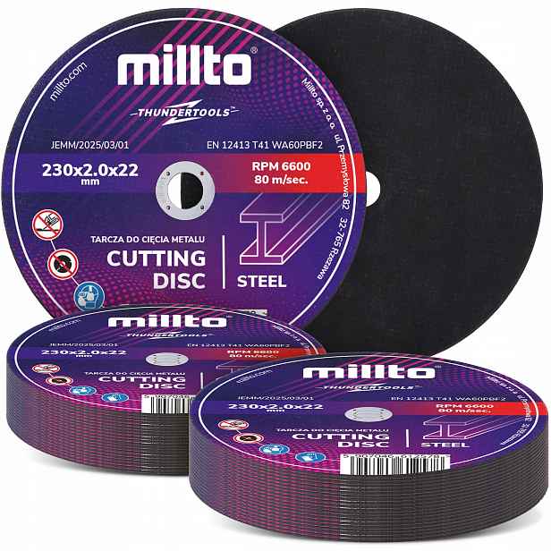50 x Kotouč Na Řezání Kovu 230x2 mm Nerezová ocel Inox Alumnium Blac If-m
