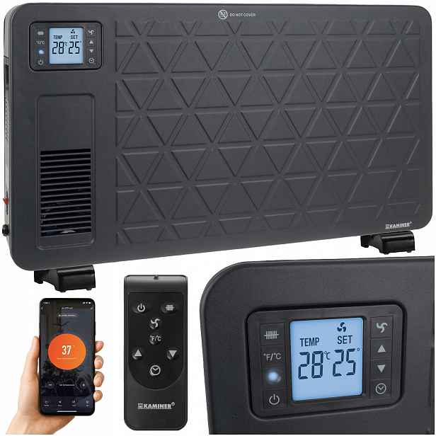 ND12_18502 Elektrický ohřívač – černý Ziflo Kami