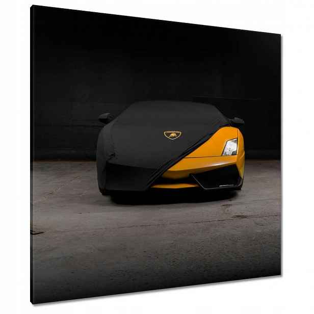 Obrazy 90x90 Oranžové auto