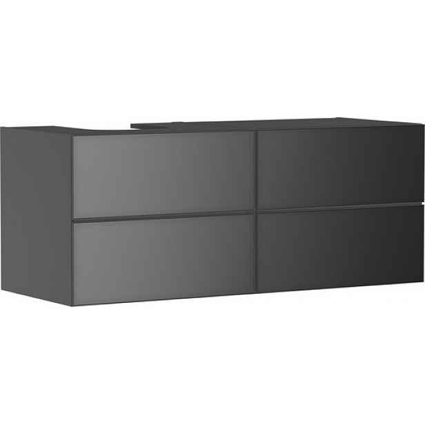 Skříňka pod umyvadlo pod desku Hansgrohe Xevolos E 137x55,5x55 cm břidlicová matná šedá mat 54238770