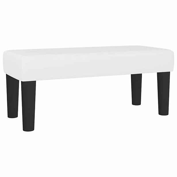 vidaXL Lavice bílá 70 x 30 x 30 cm umělá kůže