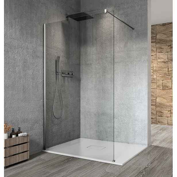 Gelco VARIO CHROME jednodílná sprchová zástěna k instalaci ke stěně, čiré sklo, 1300 mm