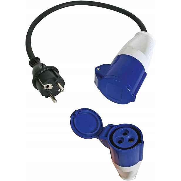 Kempingový adaptér Perel H07RN-F 3G1.5, 0,4 m, 16 A/230 V, 3680 W AH6418
