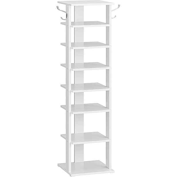 Úzký botník Vasagle Kloudy 28 cm bílý