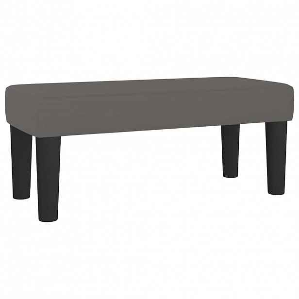 vidaXL Lavice šedá 70 x 30 x 30 cm umělá kůže