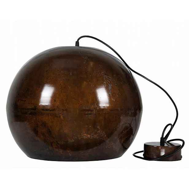 Závěsná Koule Styl Loft Rezavě Hnědá, průměr 45 cm