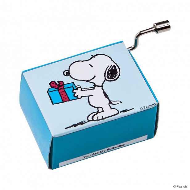 Butlers SING A SONG Hrací skříňka Snoopy s dárkem