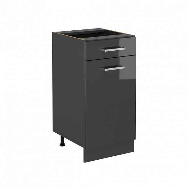 Vicco SPODNÍ SKŘÍŇKA KUCHYŇSKÉ LINKY R-Line Antracitový vysoký lesk 40 cm bez pracovní desky