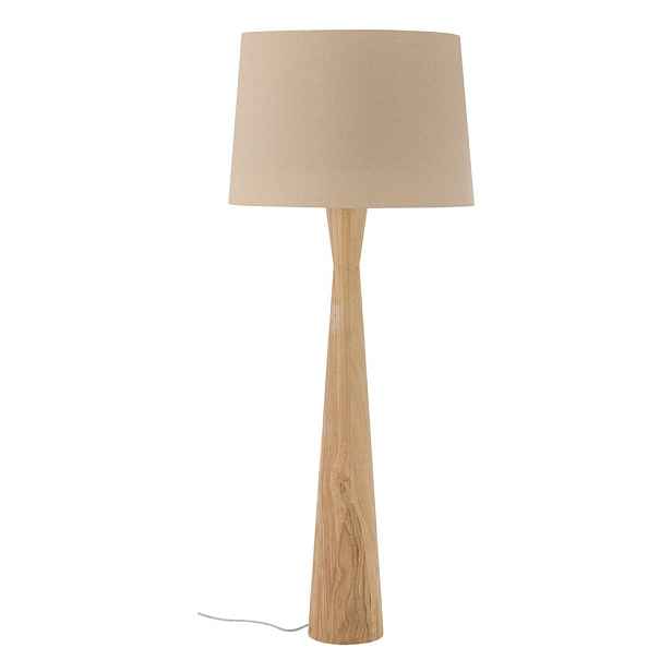Béžová stojací lampa s textilním stínidlem (výška 130 cm) Leonor – Bloomingville