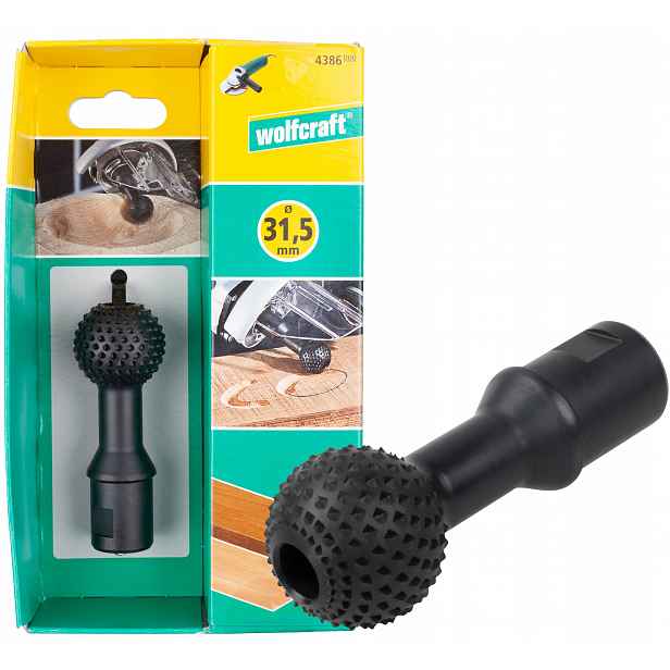 Pilník pilník kulový na dřevo pro úhlovou brusku M14 Wolfcraft