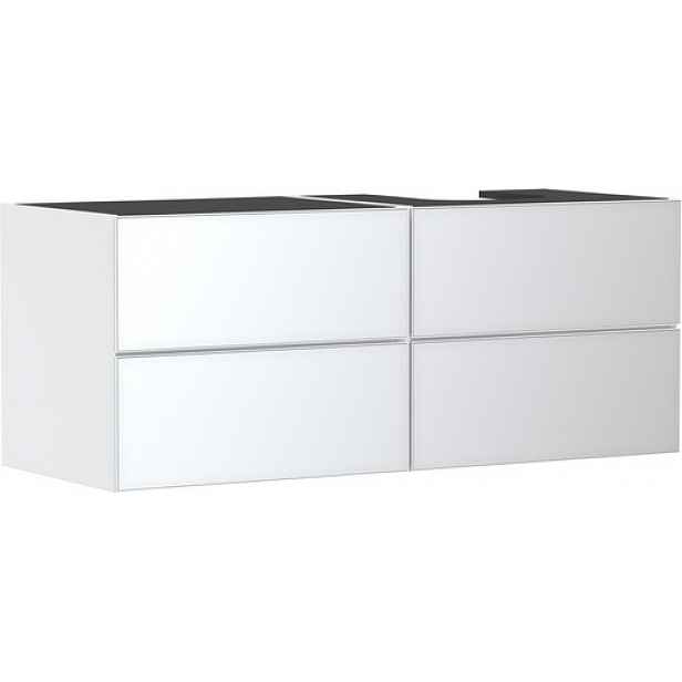 Skříňka pod umyvadlo pod desku Hansgrohe Xevolos E 137x55,5x55 cm bílá matná 54239320