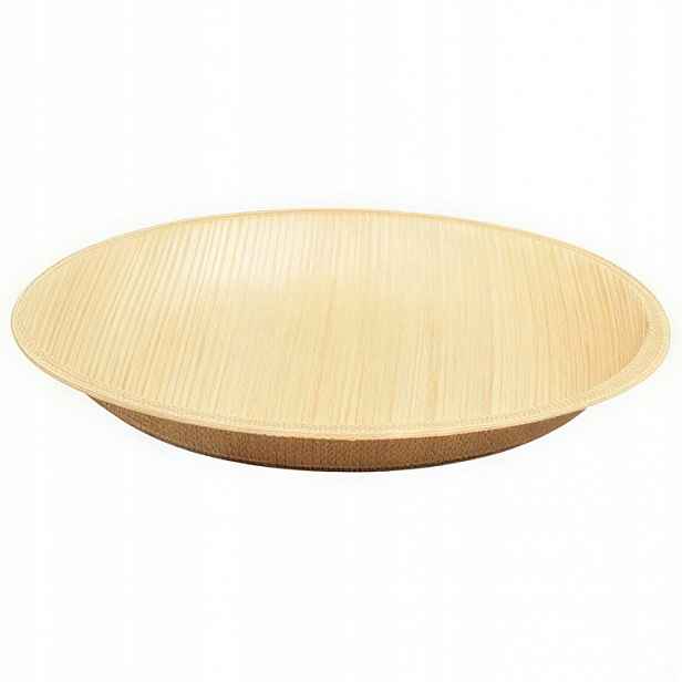 Talíř z palmových listů kulatý 18,5 x 2,5 cm 25 ks
