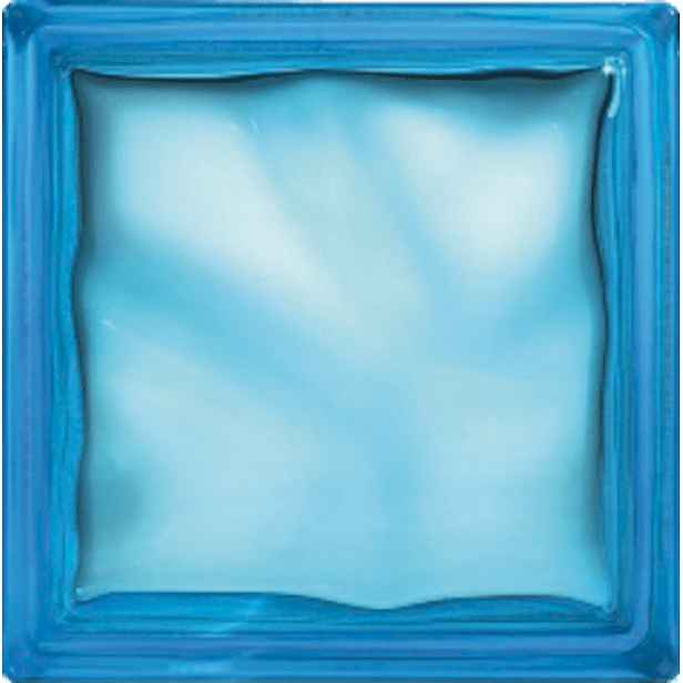 Luxfera Glassblocks azur 19x19x8 cm sklo 1908WAZUR