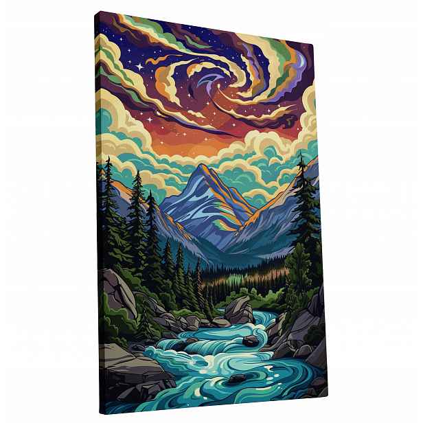 Obraz na plátně Malebná horská krajina do domu obývacího pokoje 80x120