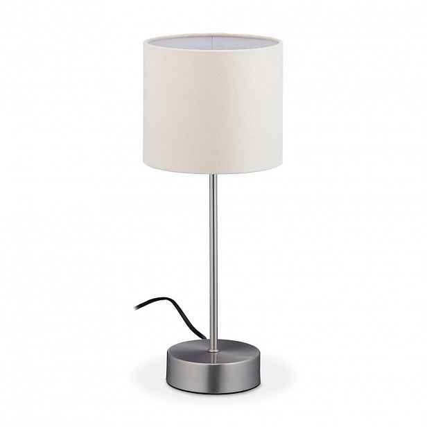 Relaxdays LAMPA Stříbrná Krémová stolní dotyková 3-stupňová E14