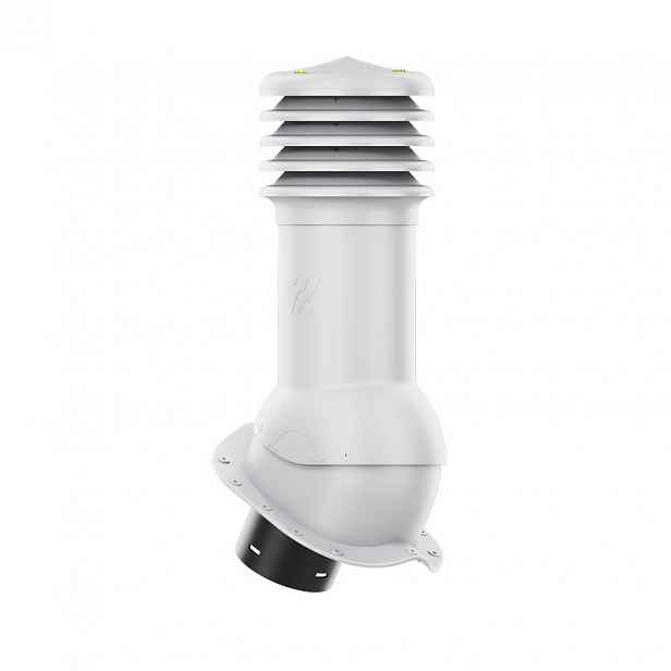 Větrací komín HiVent fi 150 mm pro plechovou střešní krytinu, profil N, šedý