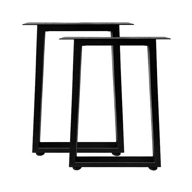 Nohy ke stolu Loft Trapez 70 cm Jahof Metal Černá