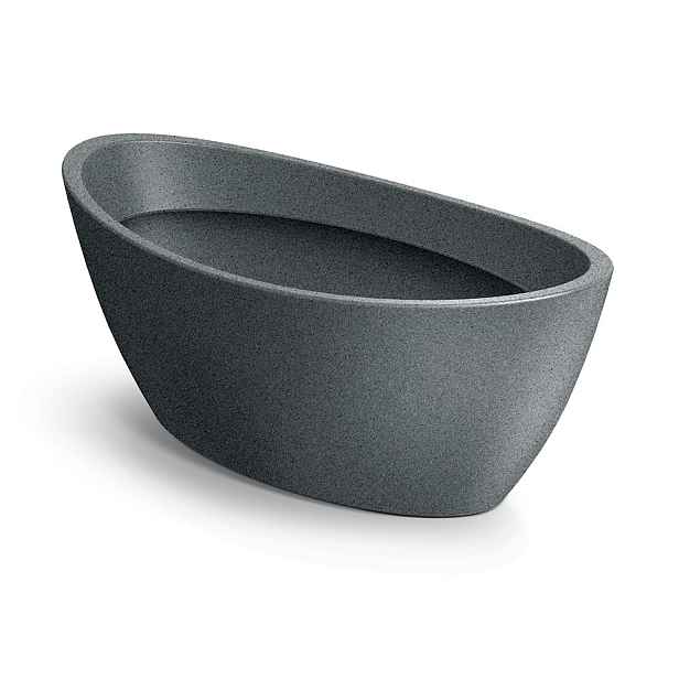 Prosperplast Plastový květináč ARIAS OVAL granitově šedý, varianta 60 cm