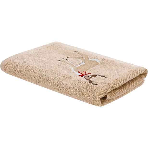 Livarno® Froté ručník, 50 x 100 cm / Froté ručník pro hosty, 30 x 50, 450 g/m², 3 kusy (1x, béžová)