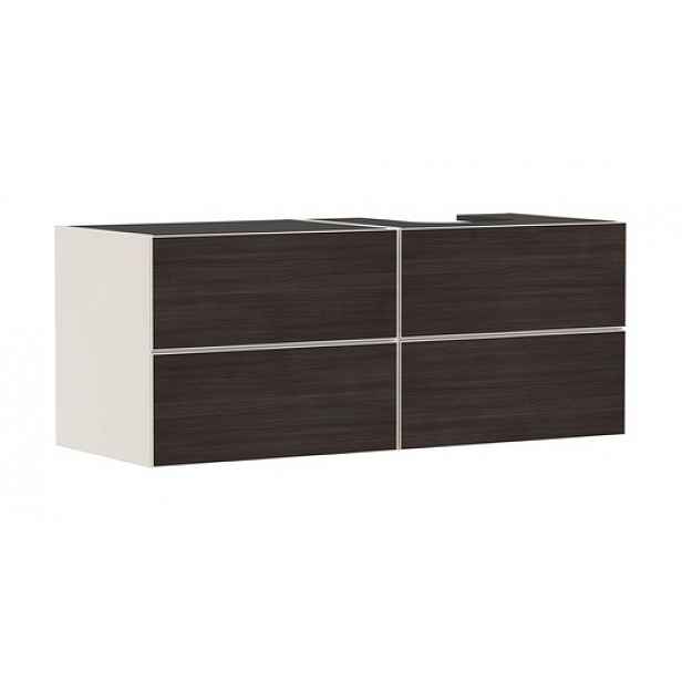 Skříňka pod umyvadlo pod desku Hansgrohe Xevolos E 137x55,5x55 cm písková matná béžová mat 54240730