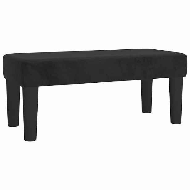 vidaXL Lavice černá 70 x 30 x 30 cm samet