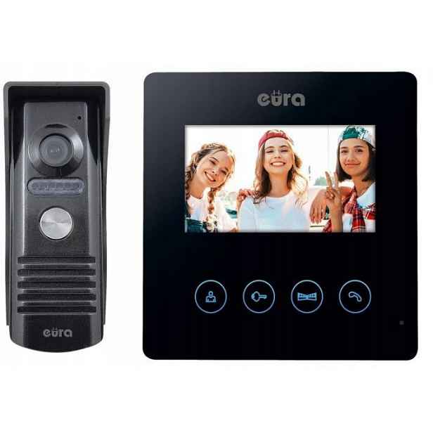 Videodomofon Eura VDP-52A3"ATIRA" černý