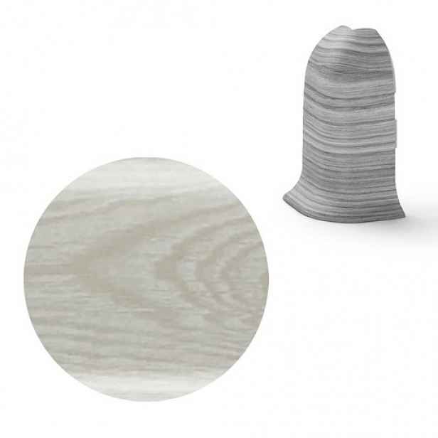 Vnější roh k soklu Naturel dub Arctic , PVC délka 0,5 cm, výška hrany 56 mm, NATNGTZG0