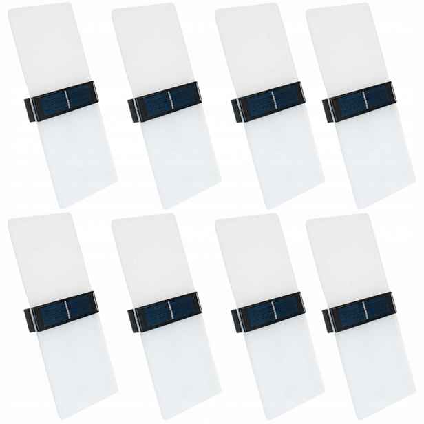 8x Solární lampa Dekorativní zahradní Led osvětlení terasy balkonu